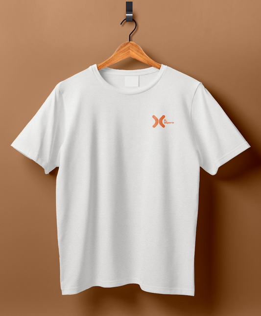 Playera Básica Deportiva Cuello Redondo Dama (Blanco)