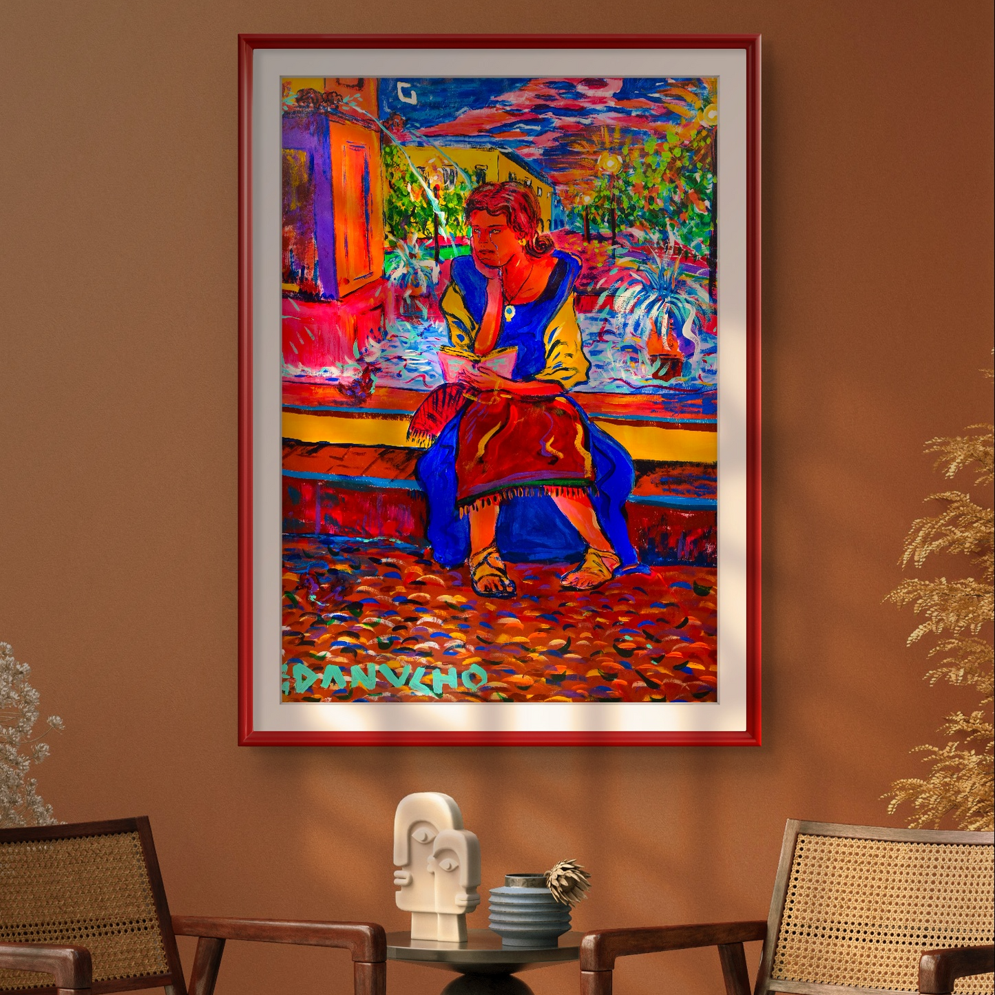 "MUJER TRISTE EN PLAZA DE ARMAS"