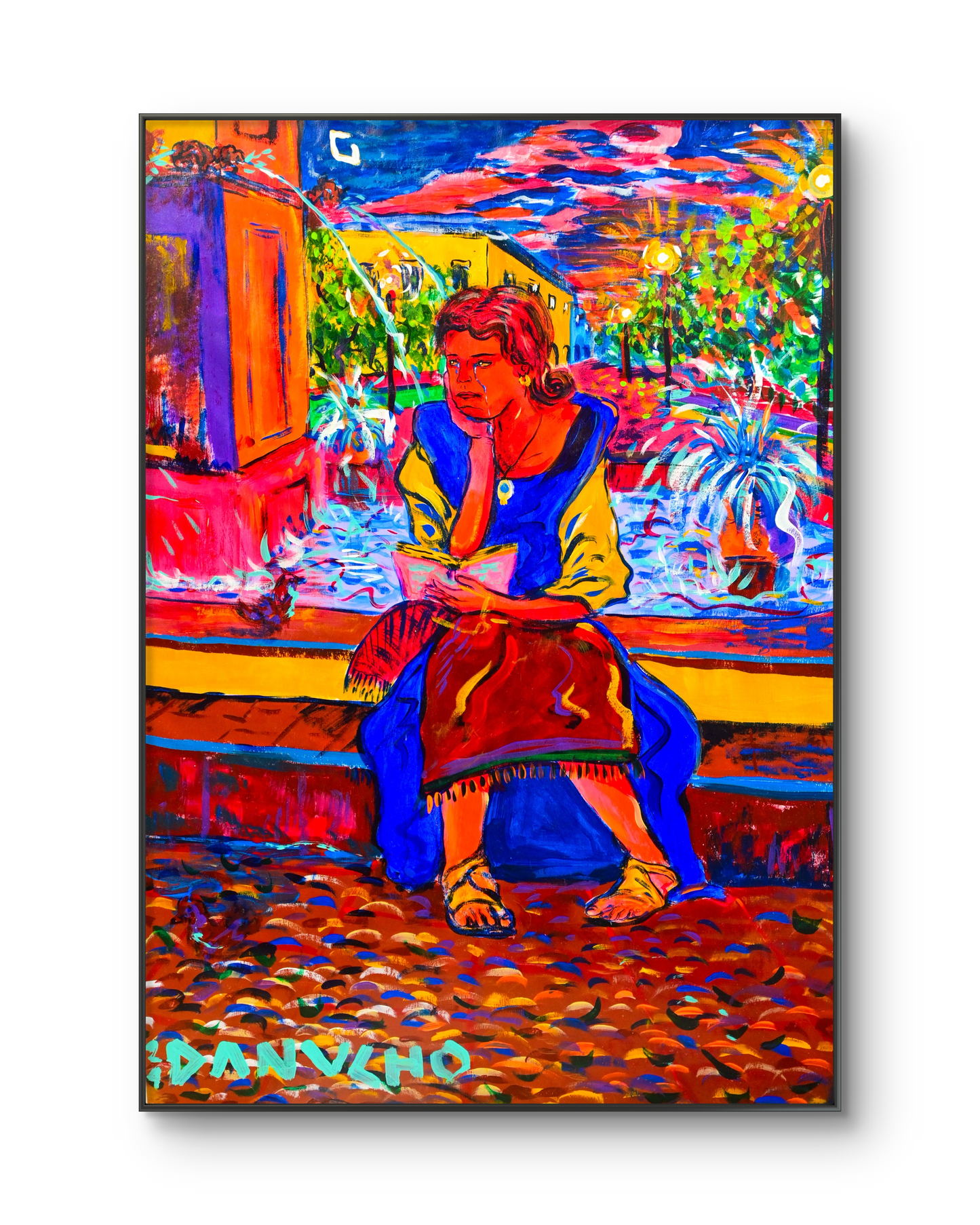 "MUJER TRISTE EN PLAZA DE ARMAS"