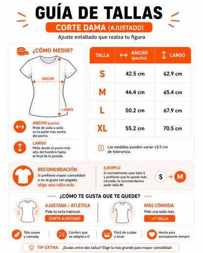 Playera Deportiva Colaboración Danucho® Cuello Redondo Dama (Blanco)
