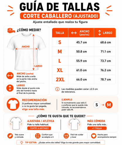 Playera Deportiva Colaboración Danucho® Cuello Redondo Caballero (Blanco)