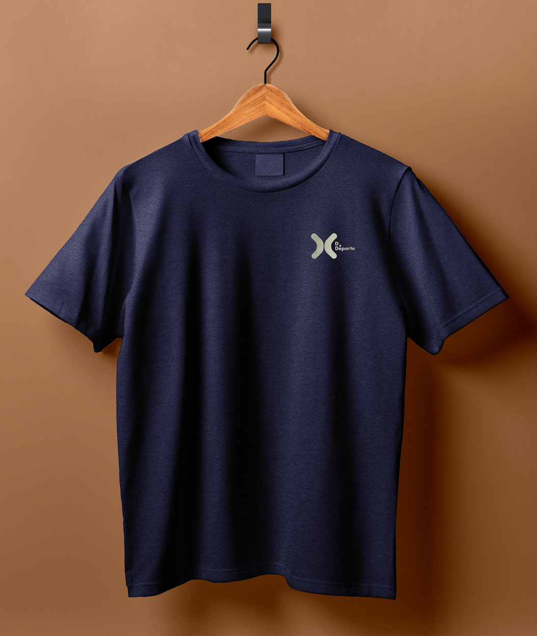 Playera Básica Deportiva Cuello Redondo Caballero (Marino)