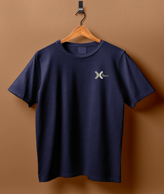 Playera Básica Deportiva Cuello Redondo Caballero (Marino)