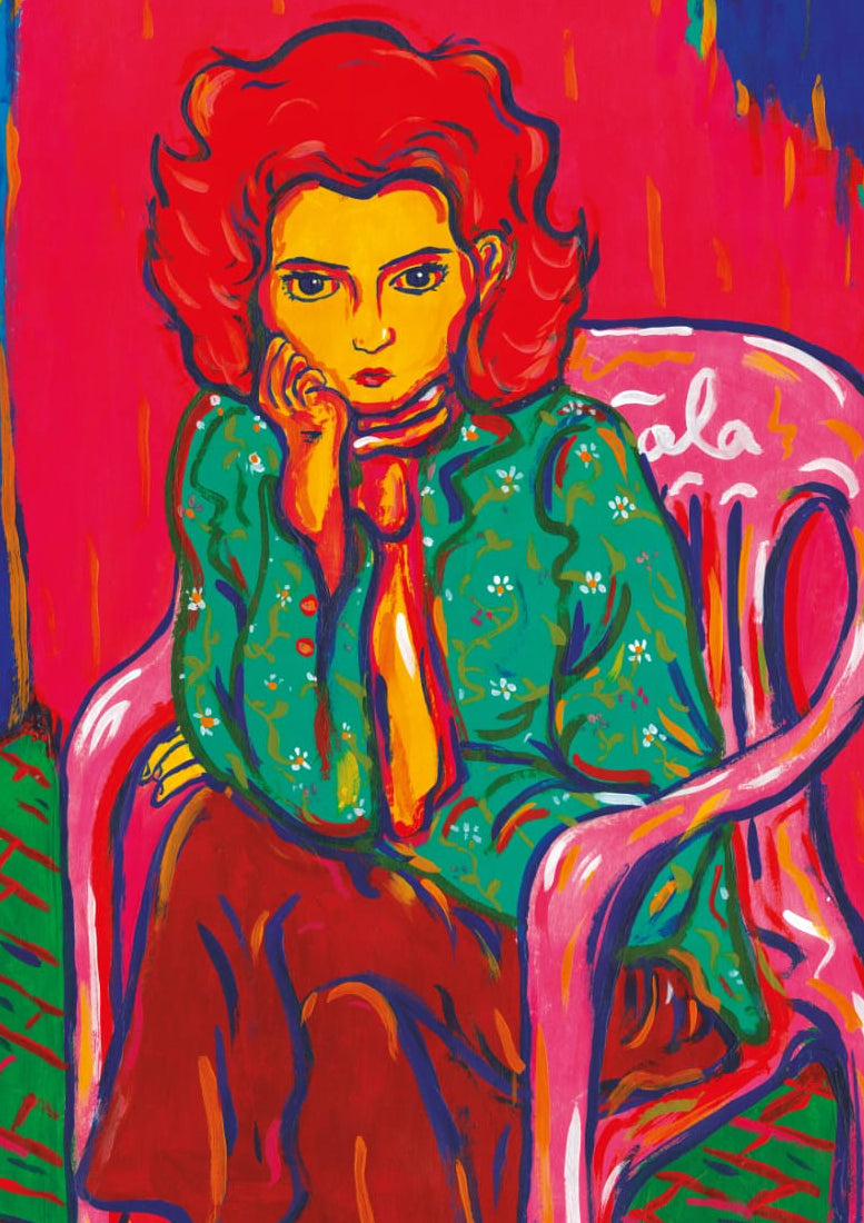 "MUJER ESPERANDO LOS TACOS"