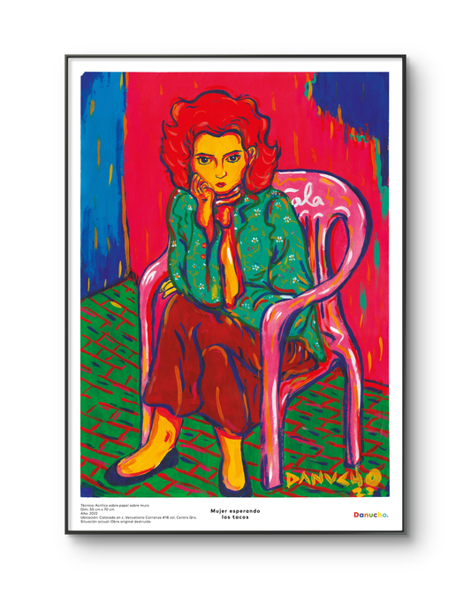 "MUJER ESPERANDO LOS TACOS"