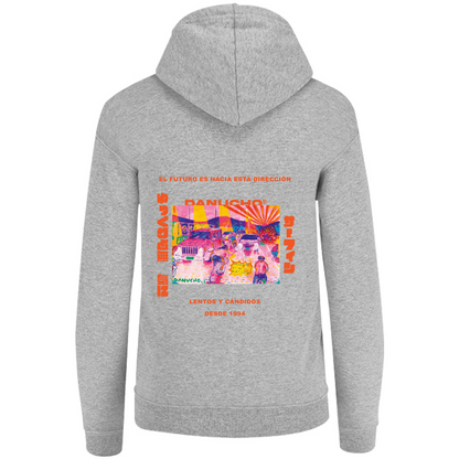 Sudadera con Capucha y Cangurera Unisex Colaboración Danucho® (Gris)
