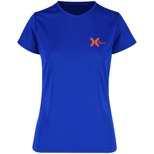 Playera Deportiva Colaboración Danucho® Cuello Redondo Dama (Royal)