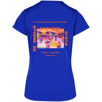 Playera Deportiva Colaboración Danucho® Cuello Redondo Dama (Royal)